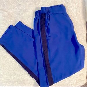 Forget 21 high waist straight leg tuxedo pant, royal blue, size Small